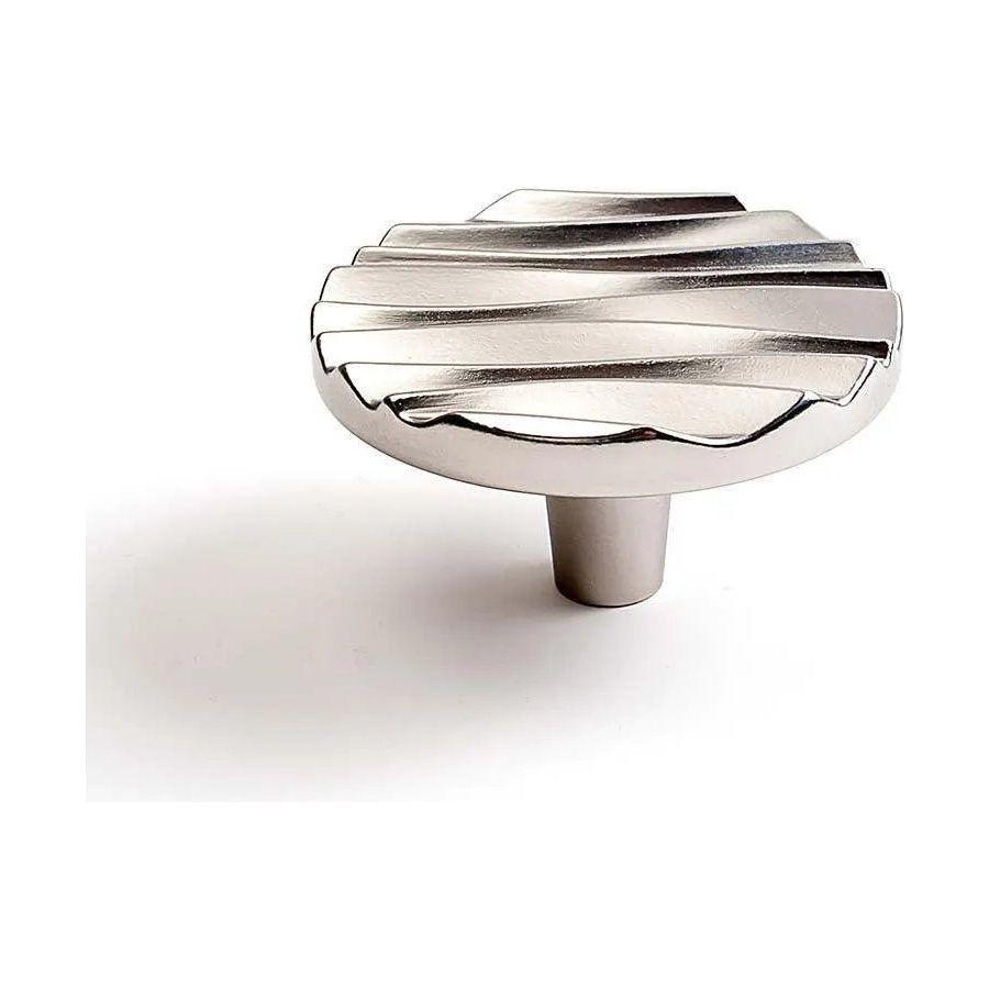 Du Verre Hardware - Wave Round Knob - DVWA02-SN - Canada Light Shop