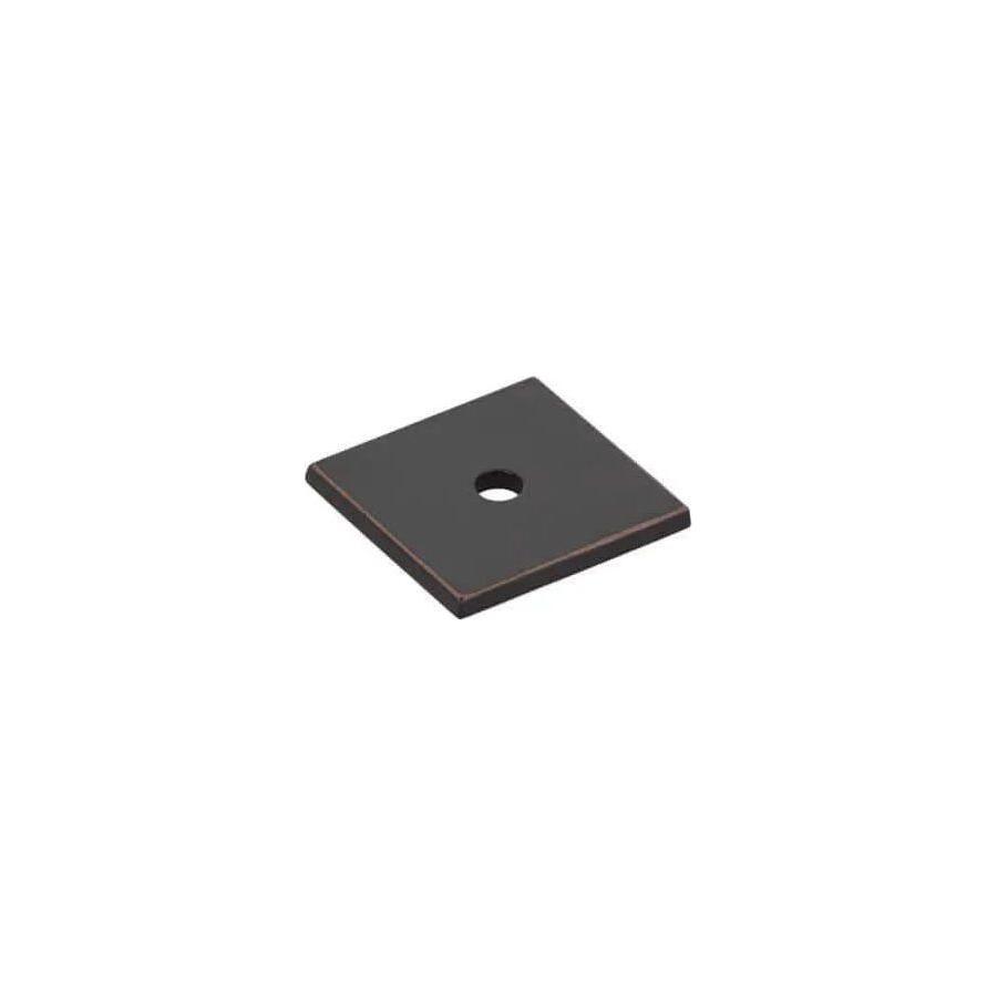 Emtek - Art Deco Square Back Plate for Knob - 86434US10B - Canada Light Shop