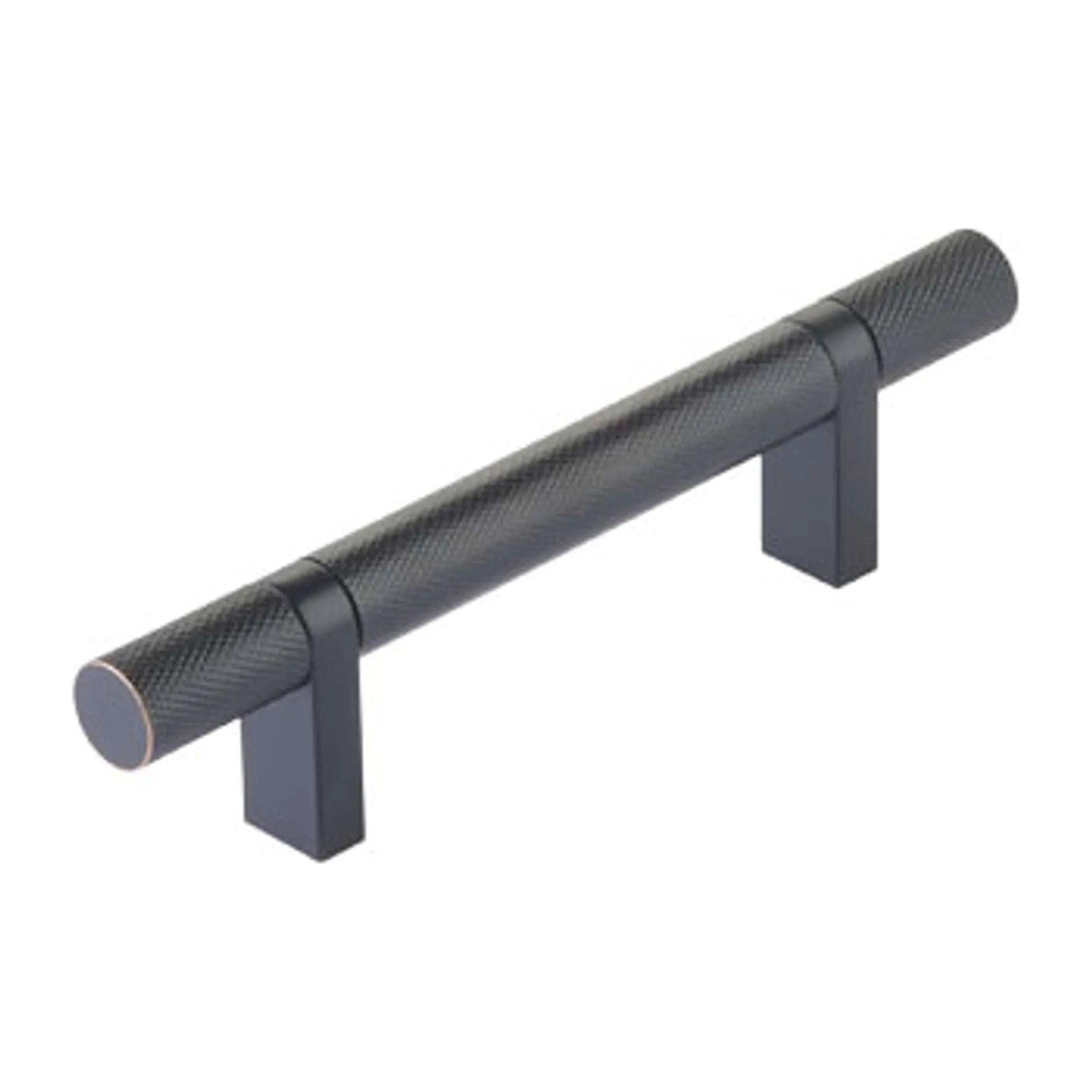 Emtek - Emtek Select Bar Cabinet Pull Knurled Bar - 84152.RCBUS10B.KNUS10B - Canada Light Shop