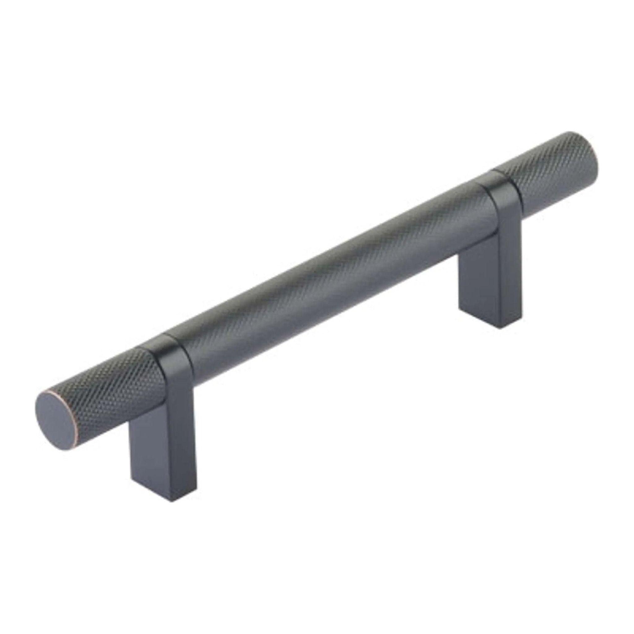 Emtek - Emtek Select Bar Cabinet Pull Knurled Bar - 84153.RCBUS10B.KNUS10B - Canada Light Shop