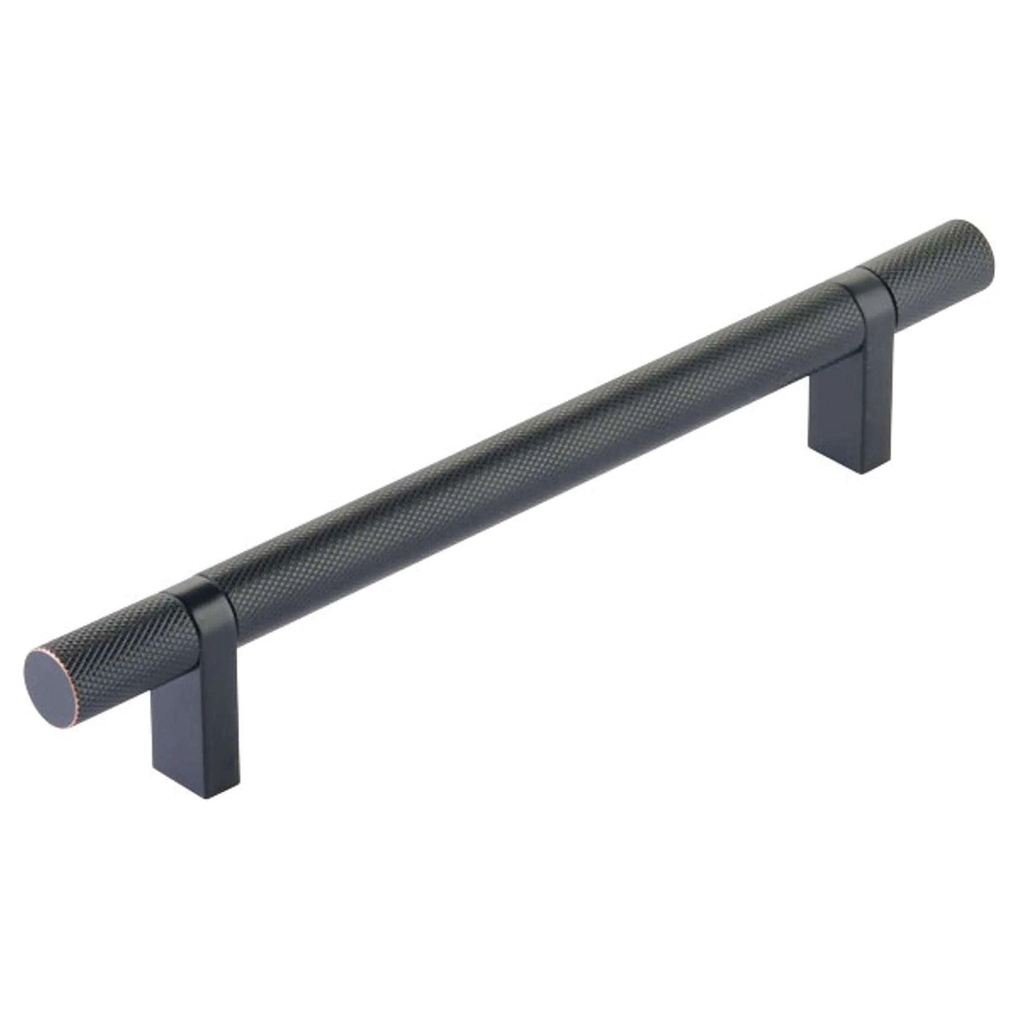 Emtek - Emtek Select Bar Cabinet Pull Knurled Bar - 84155.RCBUS10B.KNUS10B - Canada Light Shop