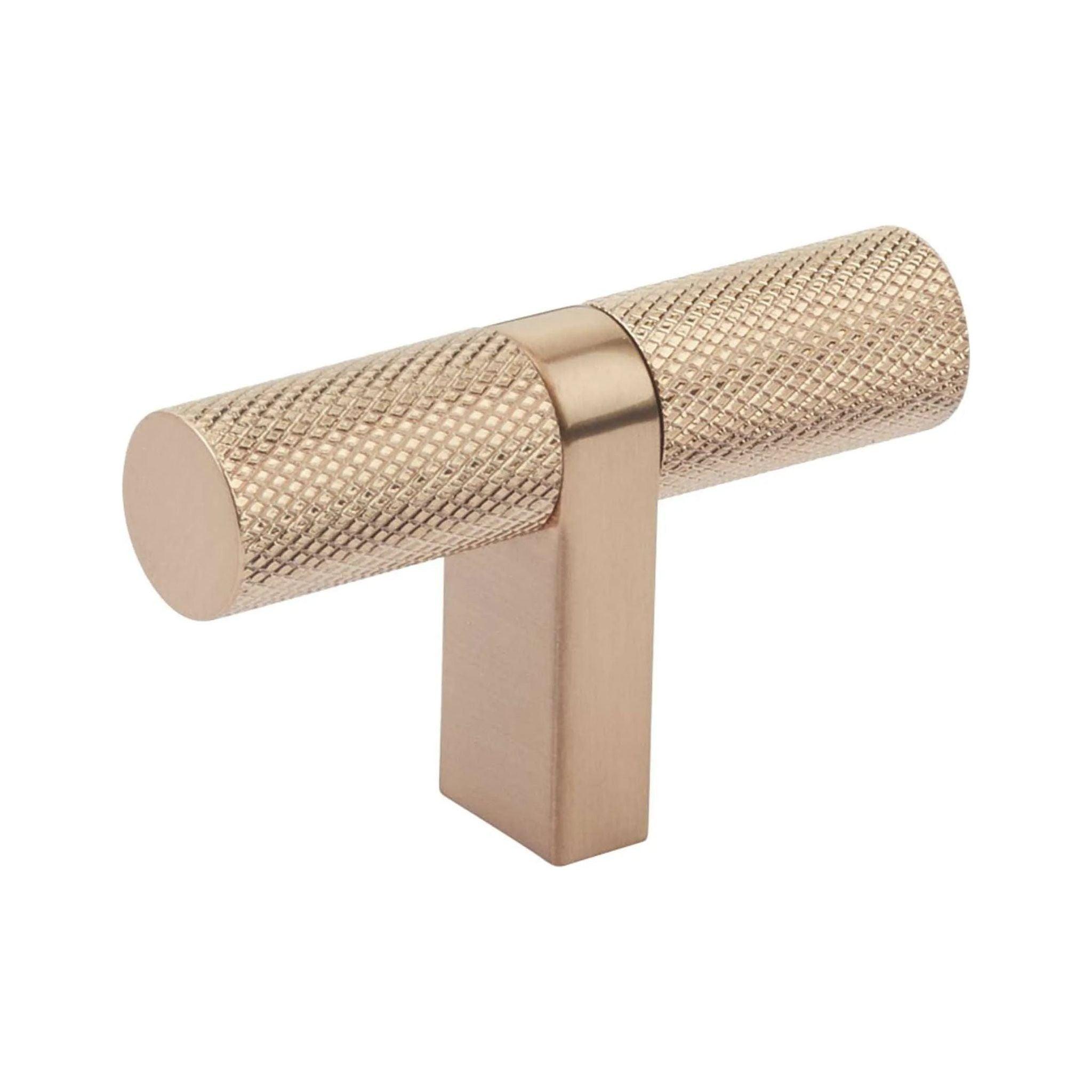 Emtek - Emtek Select Bar Cabinet TKnob Knurled Bar - 86656.RCBSCU.KNSCU - Canada Light Shop