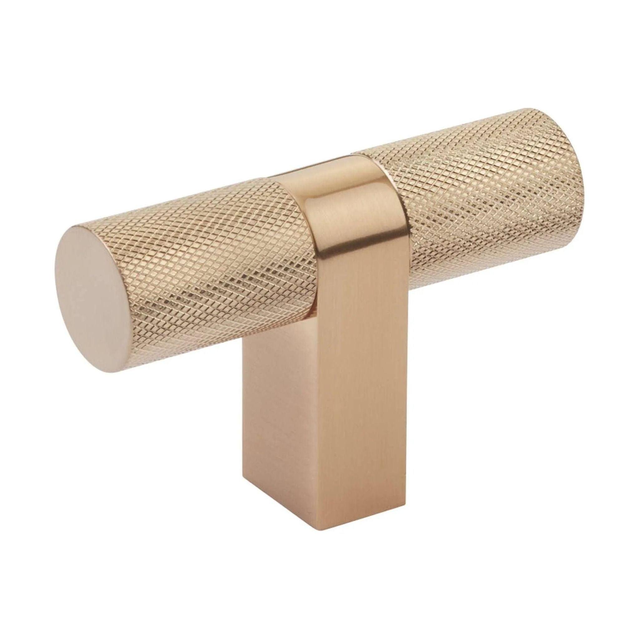 Emtek - Emtek Select Bar Cabinet TKnob Knurled Bar - 86657.RCBSCU.KNSCU - Canada Light Shop