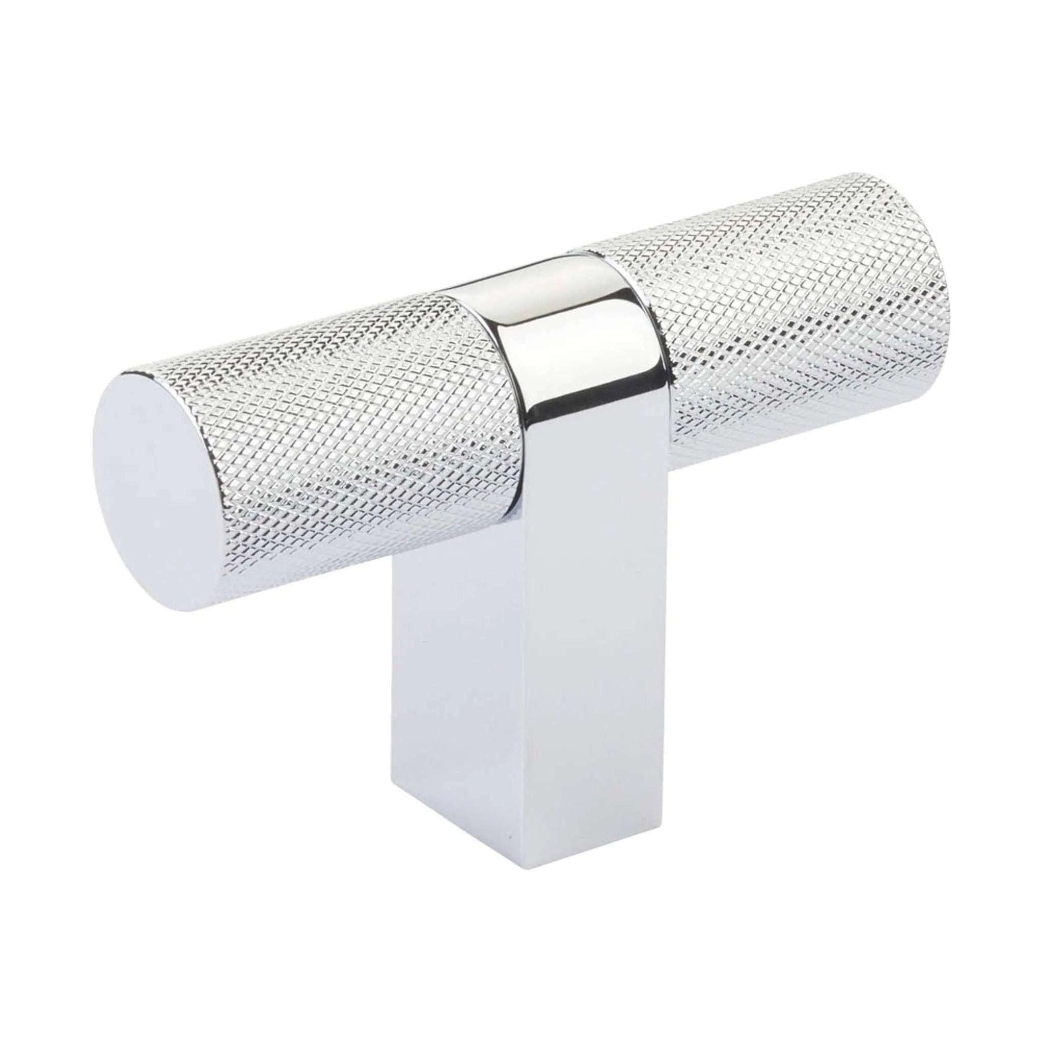 Emtek - Emtek Select Bar Cabinet TKnob Knurled Bar - 86657.RCBUS26.KNUS26 - Canada Light Shop