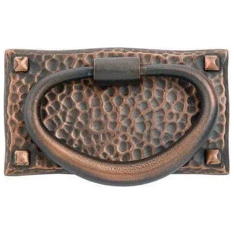 Emtek - Hammered Oval Pull - 86041US10B - Canada Light Shop