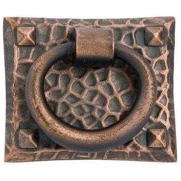 Emtek - Hammered Ring Pull - 86040US10B - Canada Light Shop