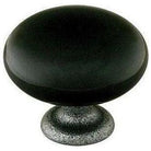 Emtek - Madison Knob with Wrought Steel Stem - Black - 86072SS - Canada Light Shop