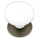Emtek - Porcelain Knob with Base - Ice White - 86001US15A - Canada Light Shop