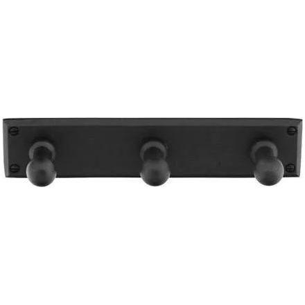 Emtek - Sandcast Bronze 3 Hooks with Rectangular Plate - 2307FB - Canada Light Shop