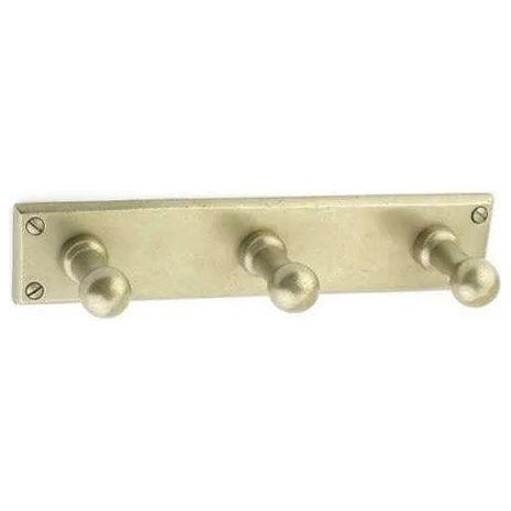 Emtek - Sandcast Bronze 3 Hooks with Rectangular Plate - 2307TWB - Canada Light Shop