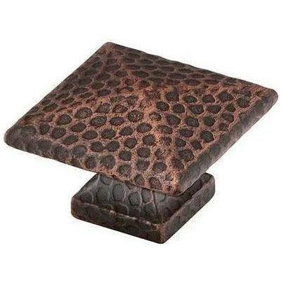 Emtek - Square Dimpled Knob - 86038US10B - Canada Light Shop