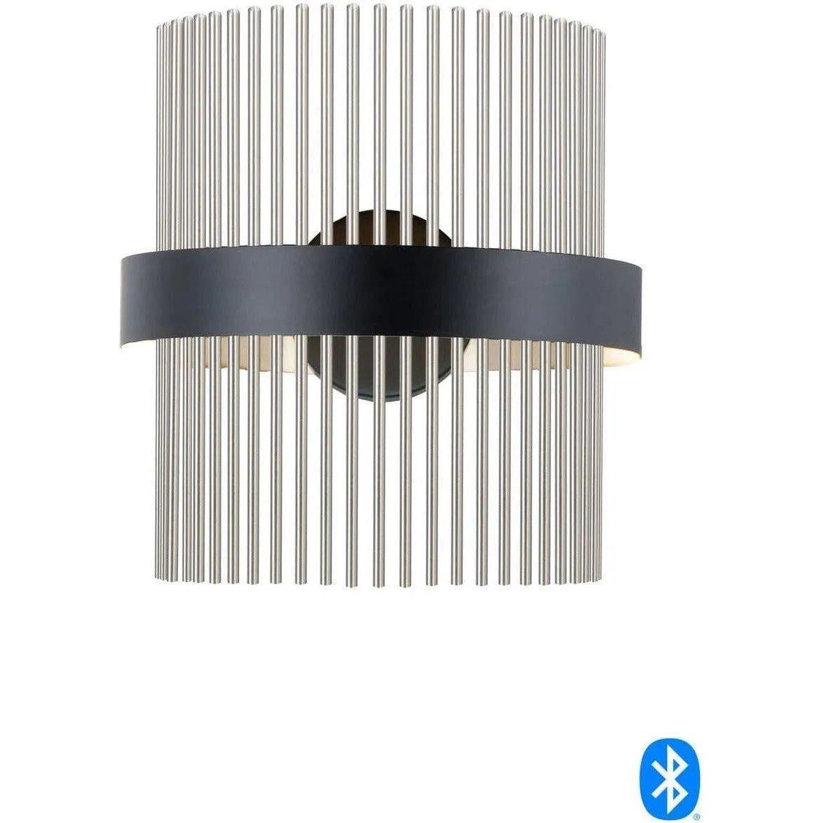 ET2 Lighting - Chimes LED Wall Sconce - E34201-BKSN - Canada Light Shop