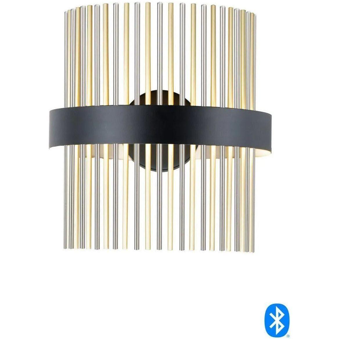 ET2 Lighting - Chimes LED Wall Sconce - E34201-BKSNSBR - Canada Light Shop