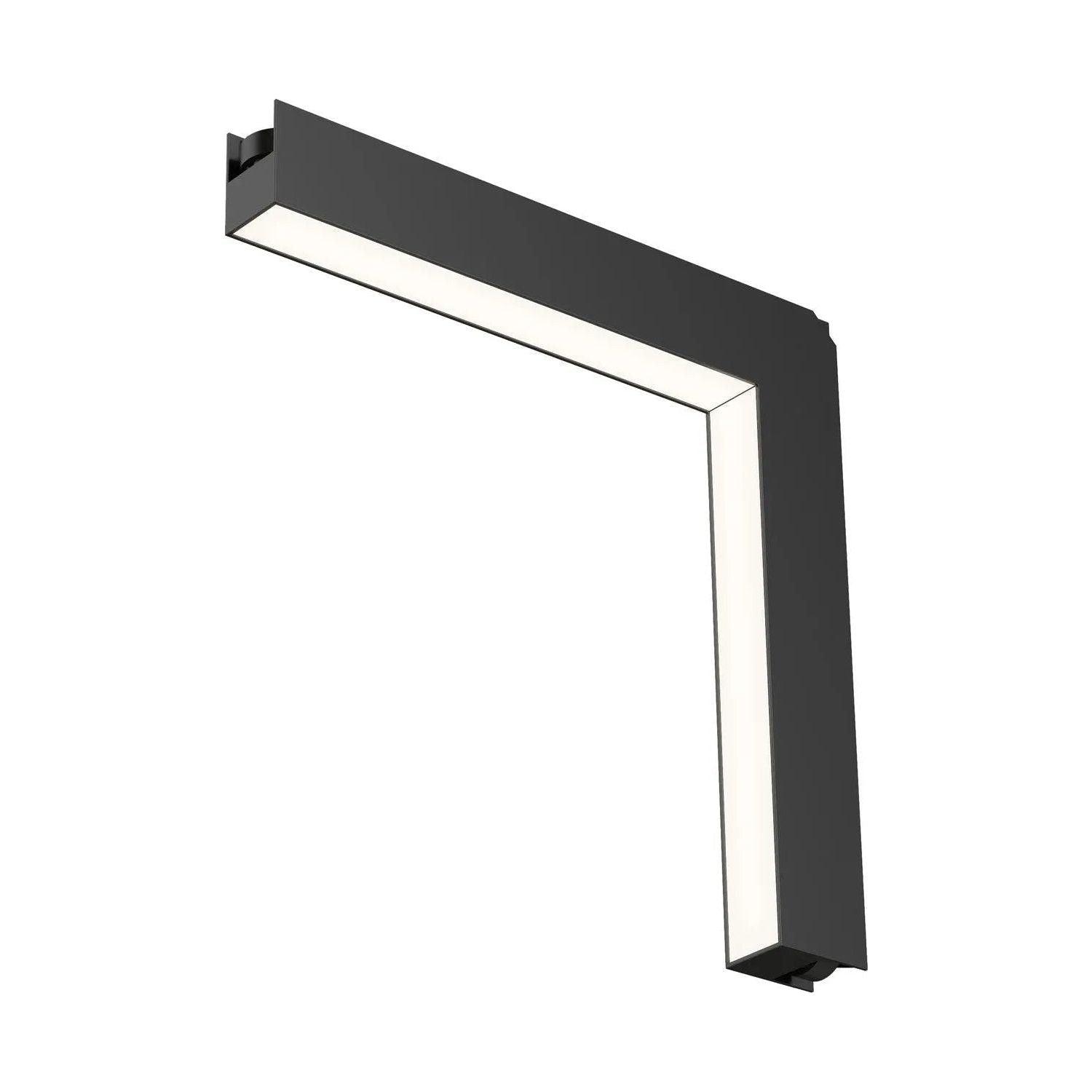 ET2 Lighting - Continuum - Track LED Track Wall to Ceiling Corner Light - ETL29222-BK - Canada Light Shop