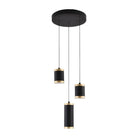 ET2 Lighting - Cuff LED Multi-Light Pendant - E22943-BKGLD - Canada Light Shop