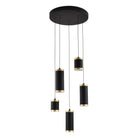 ET2 Lighting - Cuff LED Multi-Light Pendant - E22945-BKGLD - Canada Light Shop