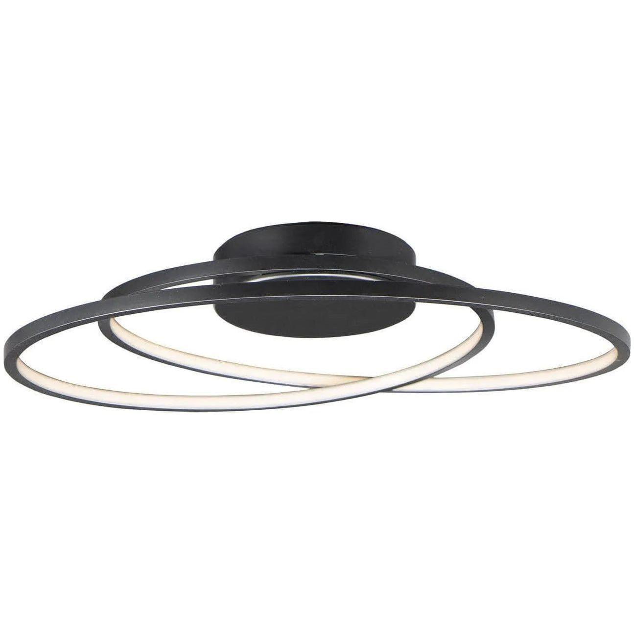 ET2 Lighting - Cycle LED Flush Mount - E21320-BK - Canada Light Shop