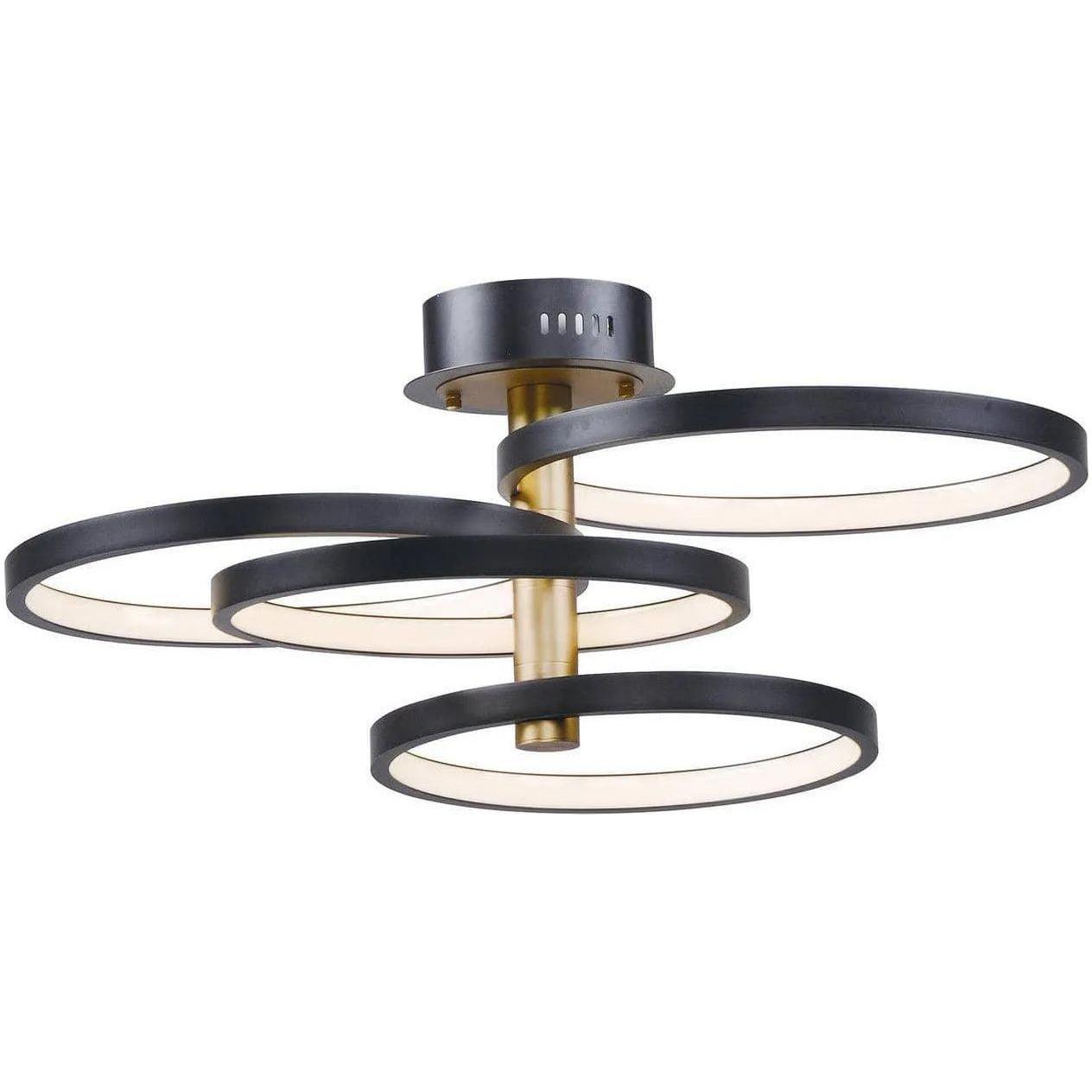 ET2 Lighting - Hoopla LED Pendant - E24324-BKGLD - Canada Light Shop