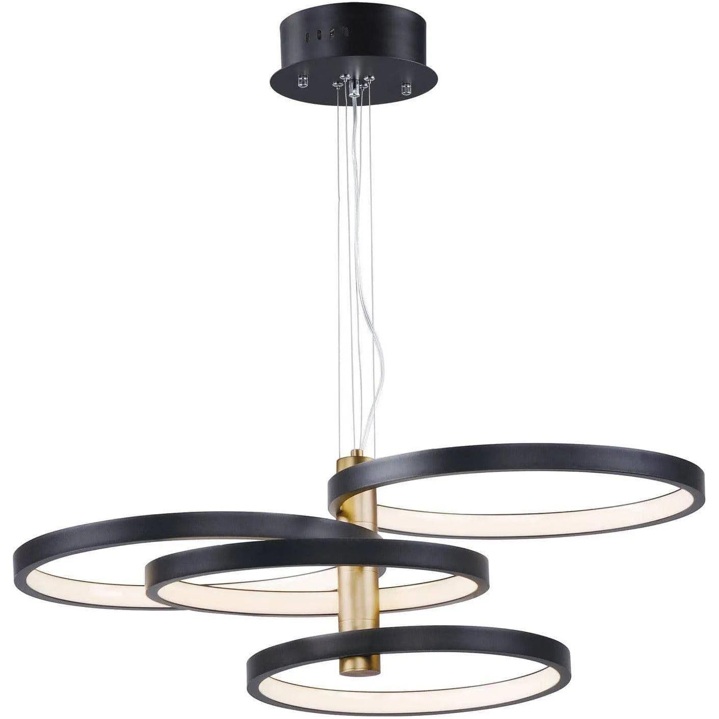 ET2 Lighting - Hoopla LED Pendant - E24326-BKGLD - Canada Light Shop