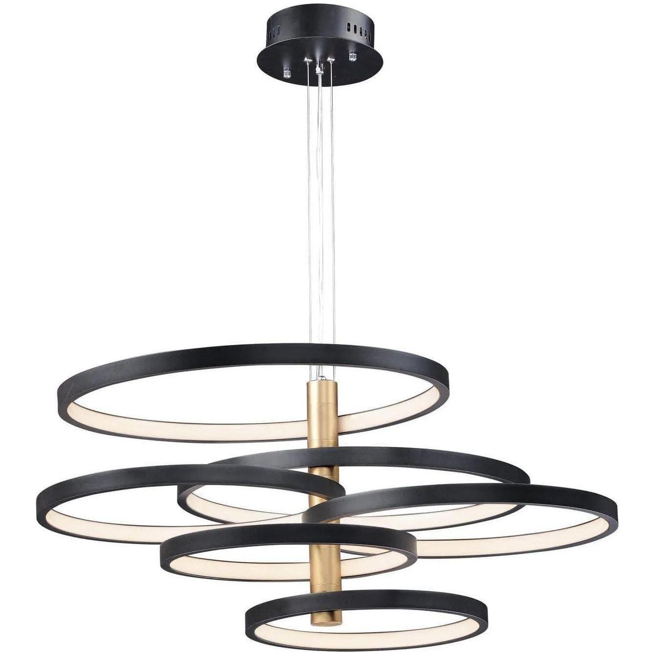 ET2 Lighting - Hoopla LED Pendant - E24327-BKGLD - Canada Light Shop