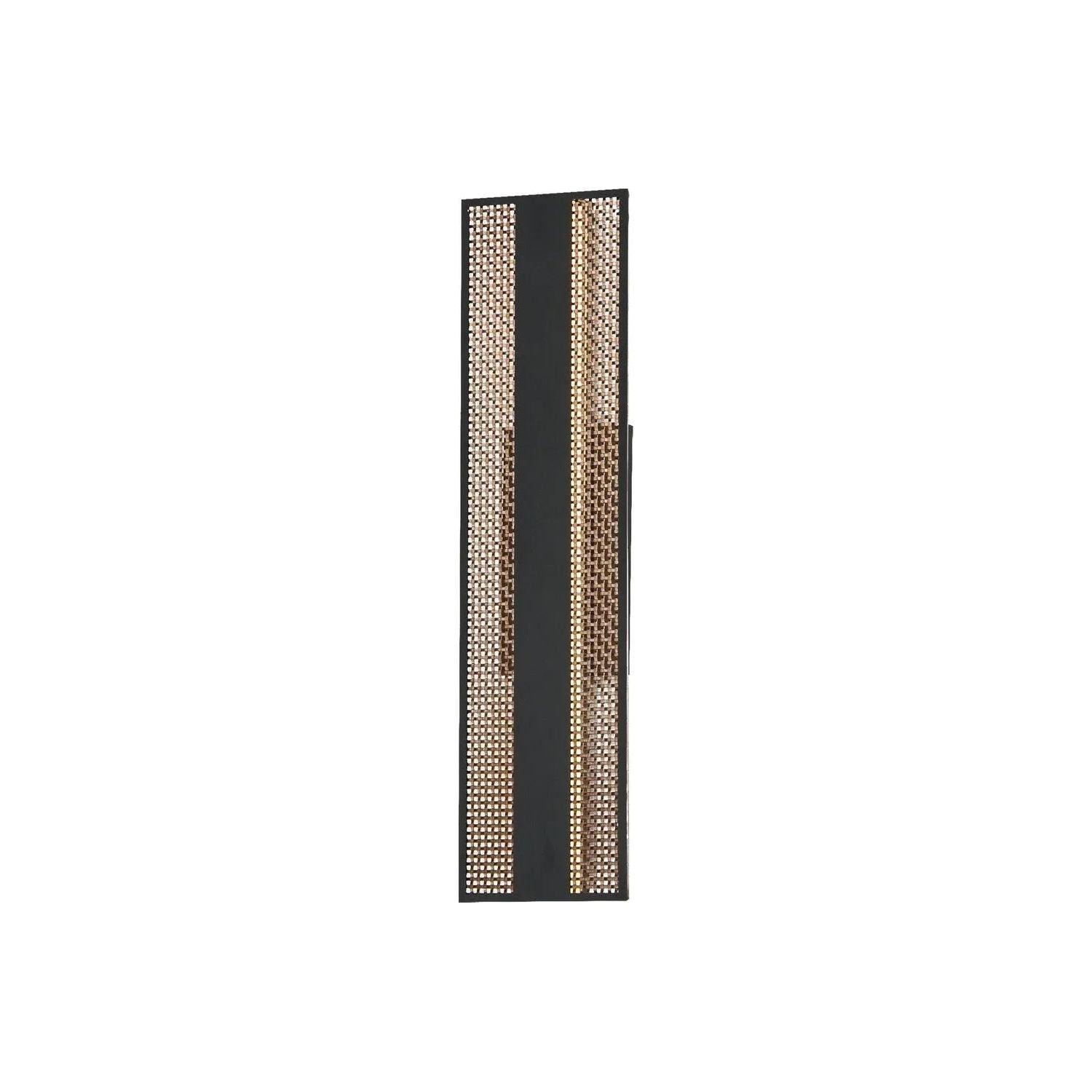 ET2 Lighting - Interlace LED Outdoor Wall Sconce - E30292-ACPBK - Canada Light Shop