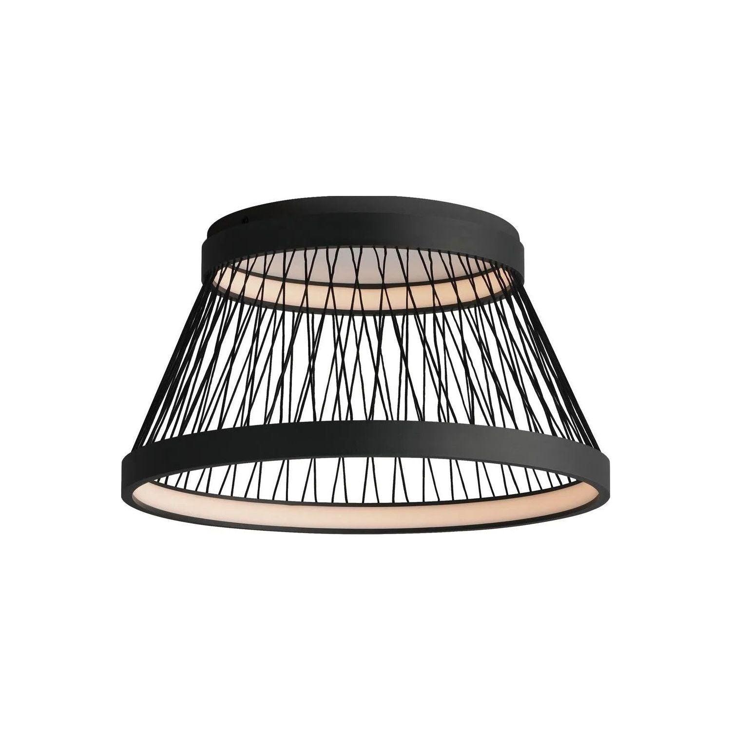ET2 Lighting - Loom LED Flush Mount - E20980-BK - Canada Light Shop