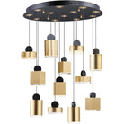 ET2 Lighting - Nob LED Multi Pendant - E20869-75BKGLD - Canada Light Shop