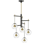 ET2 Lighting - Nucleus LED Chandelier - E25158-BKNAB - Canada Light Shop