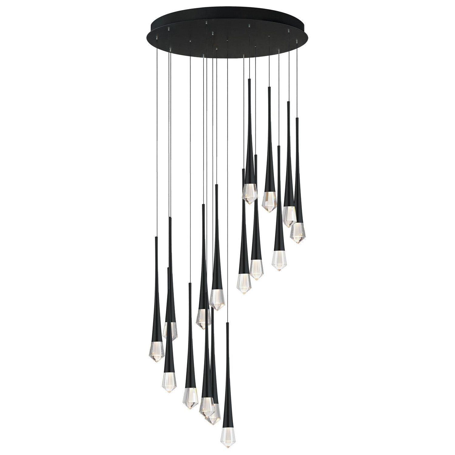 ET2 Lighting - Pierce LED Chandelier - E24230-122BK - Canada Light Shop