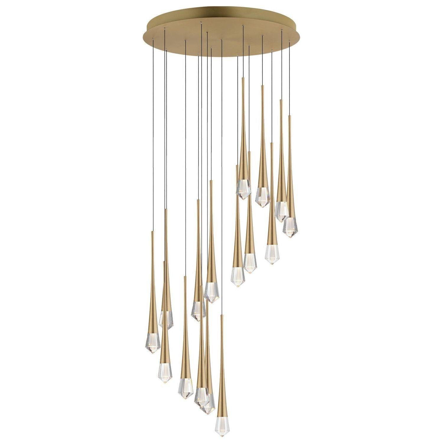 ET2 Lighting - Pierce LED Chandelier - E24230-122GLD - Canada Light Shop