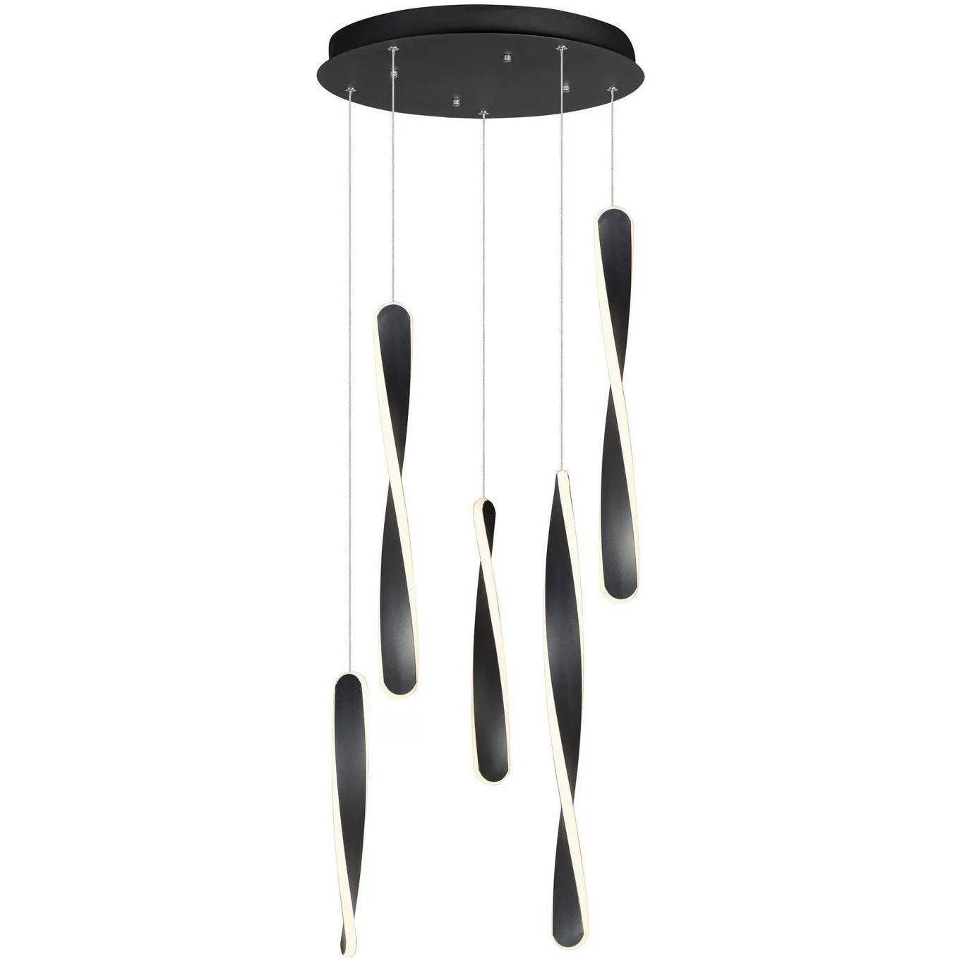 ET2 Lighting - Pirouette LED Pendant - E24154-BK - Canada Light Shop