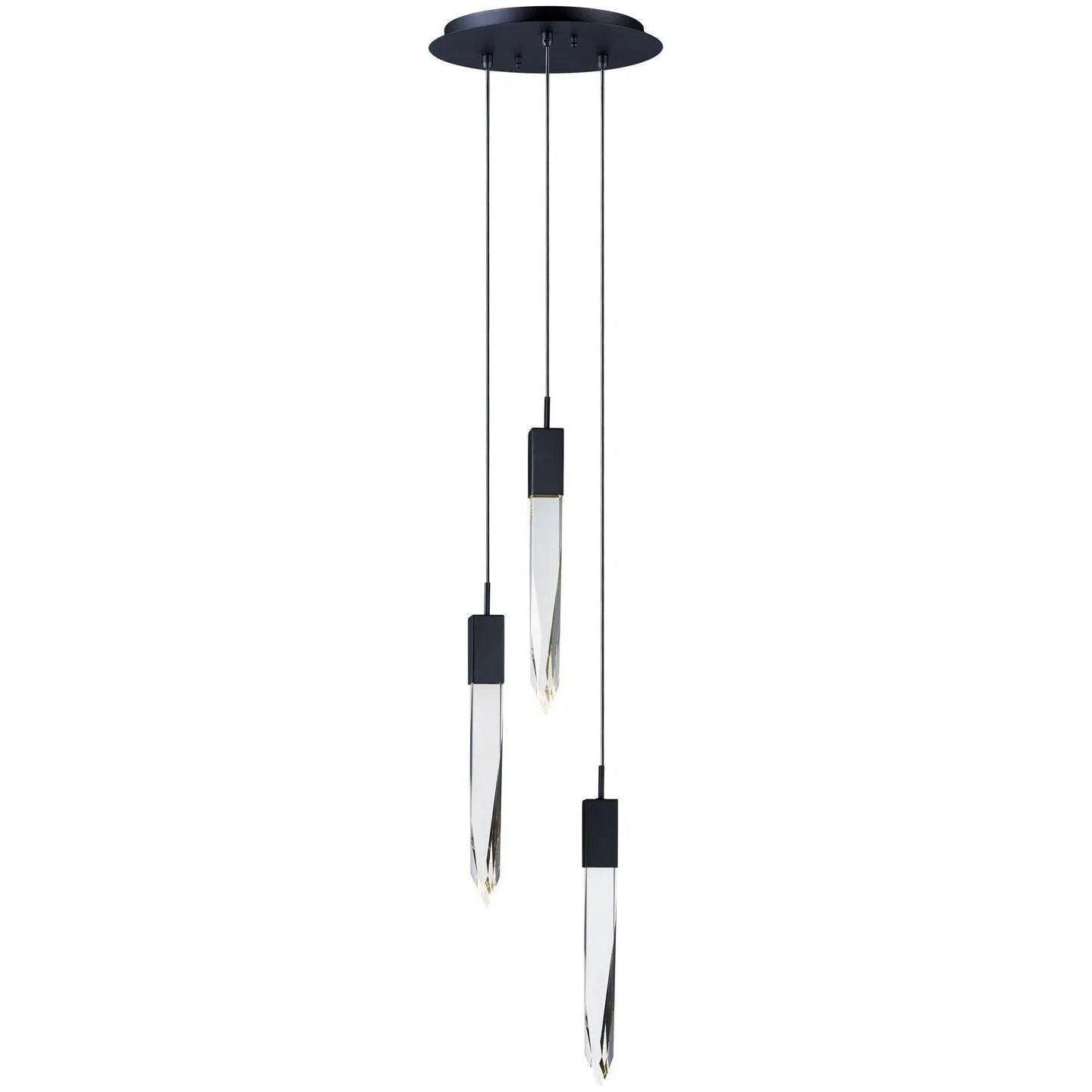 ET2 Lighting - Quartz LED Multi Pendant - E31243-20BK - Canada Light Shop