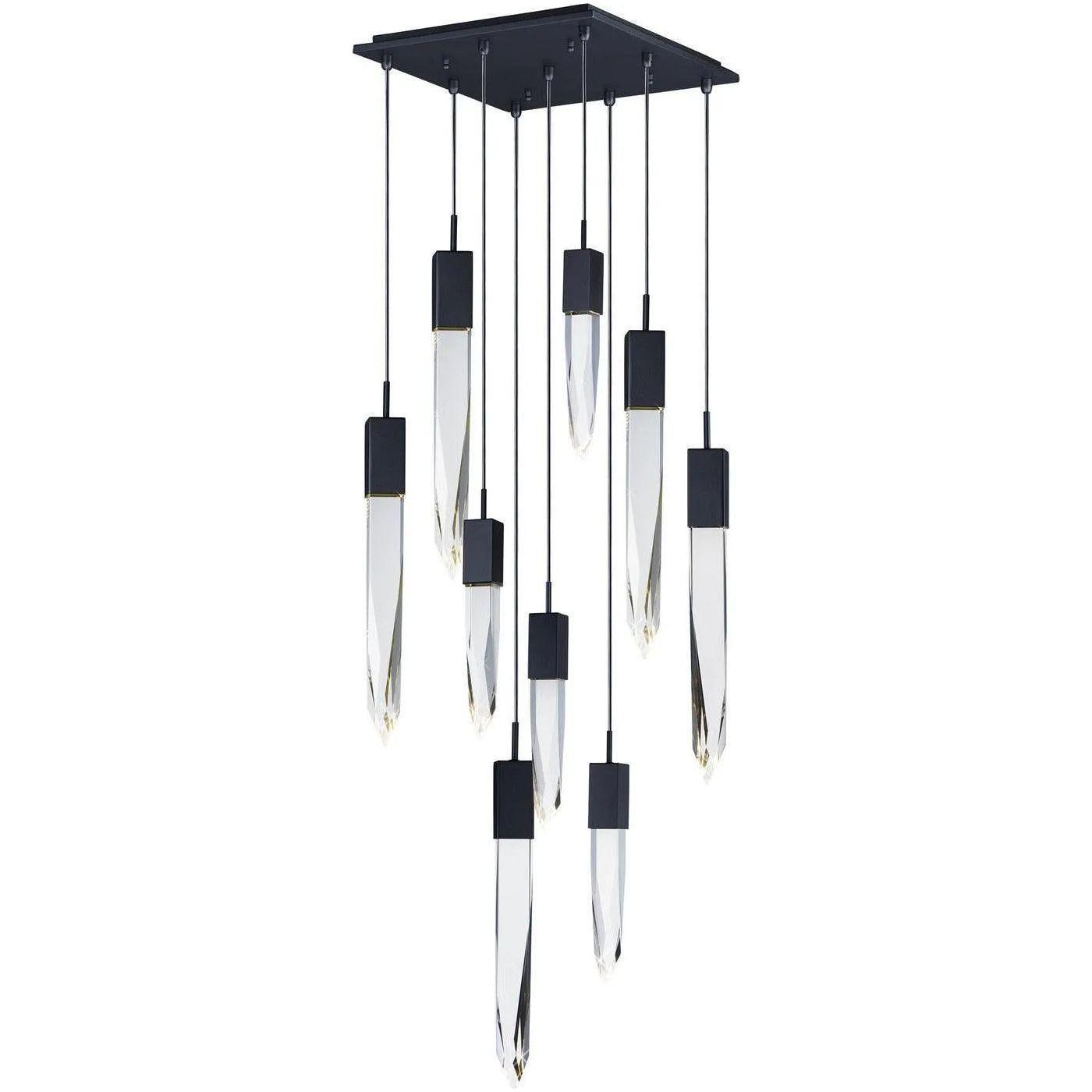 ET2 Lighting - Quartz LED Multi Pendant - E31246-20BK - Canada Light Shop
