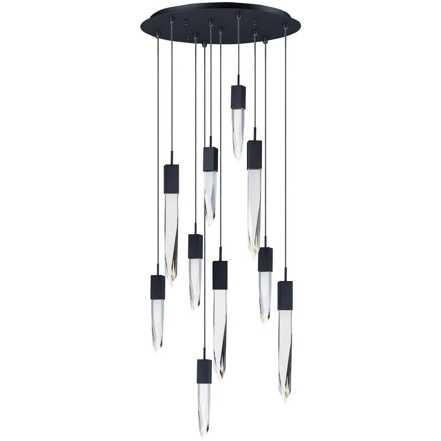ET2 Lighting - Quartz LED Multi Pendant - E31247-20BK - Canada Light Shop