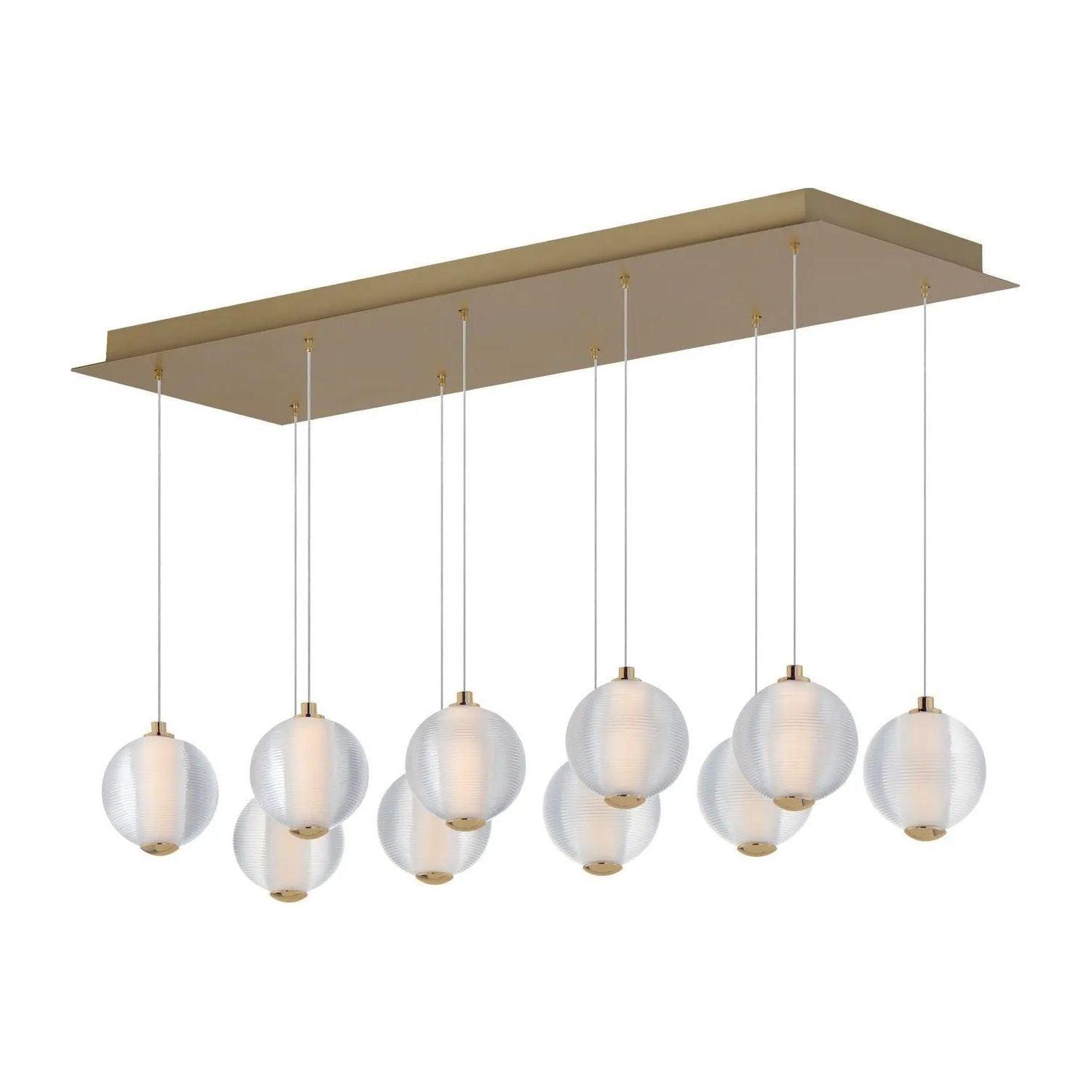 ET2 Lighting - Rhythm LED Linear Pendant - E24648-144GLD - Canada Light Shop