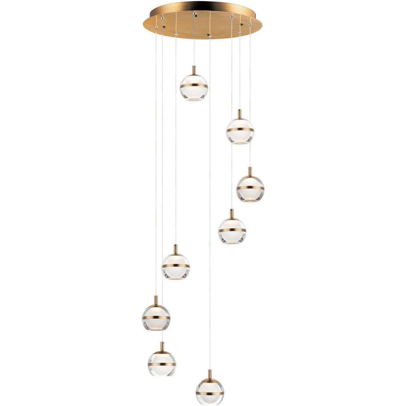 ET2 Lighting - Swank LED Multi Pendant - E24598-93NAB - Canada Light Shop