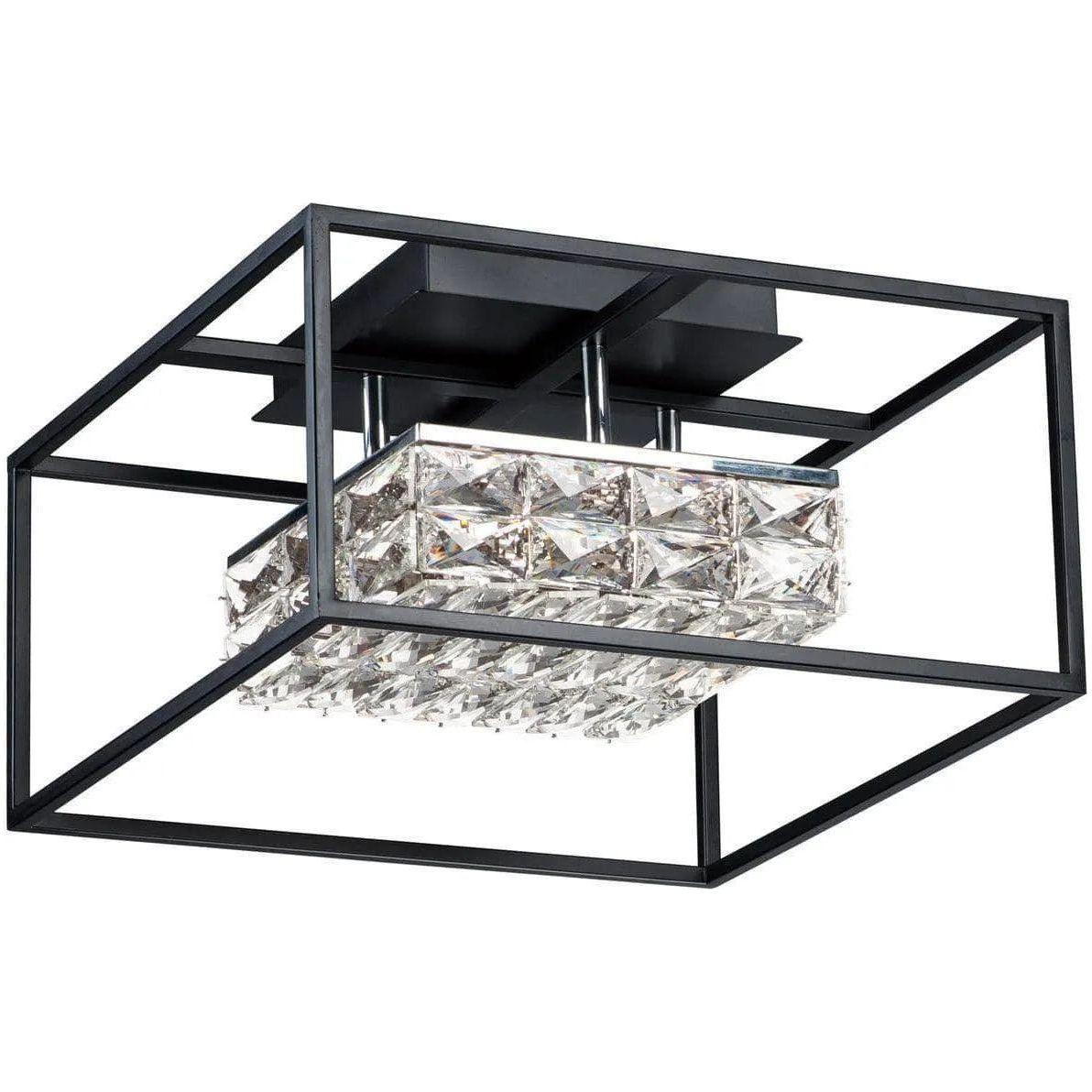 ET2 Lighting - Zephyr LED Flush Mount - E23300-20BK - Canada Light Shop