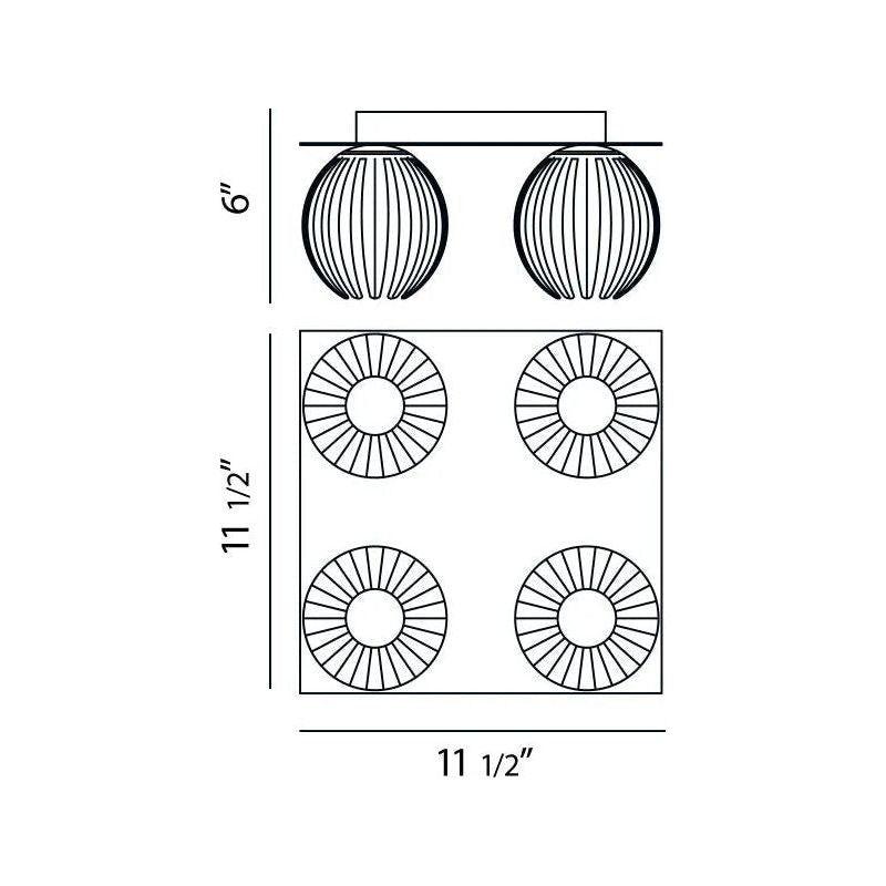 Eurofase - Cosmo FLUSHMOUNT - 23206-014 - Canada Light Shop