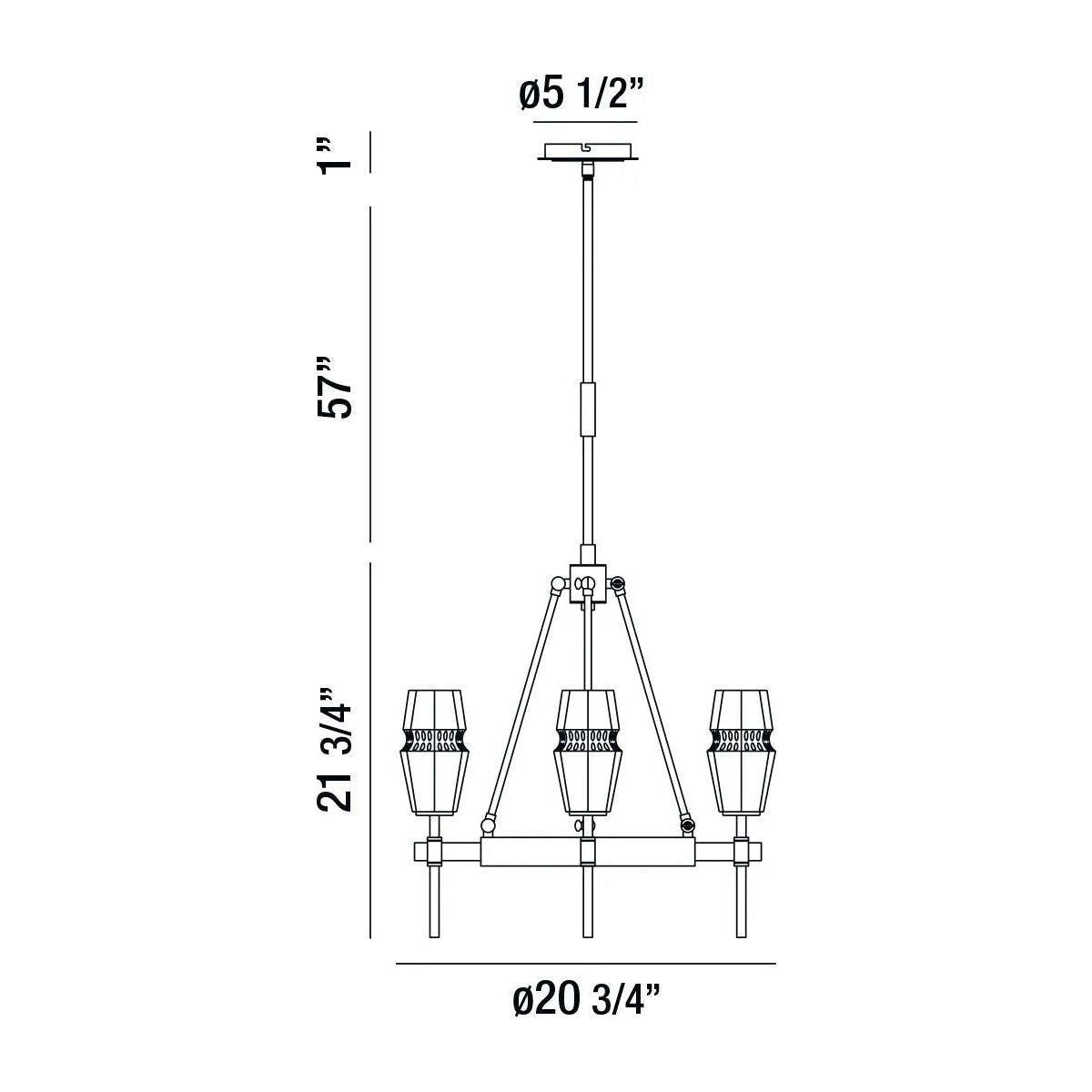 Eurofase - Gladstone Chandelier - 35940-012 - Canada Light Shop