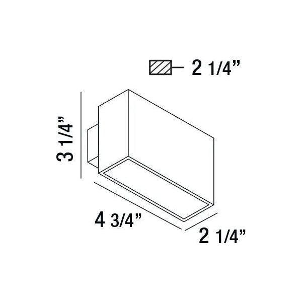 Eurofase - Vello LED Outdoor Wall Mount - 28282-020 - Canada Light Shop