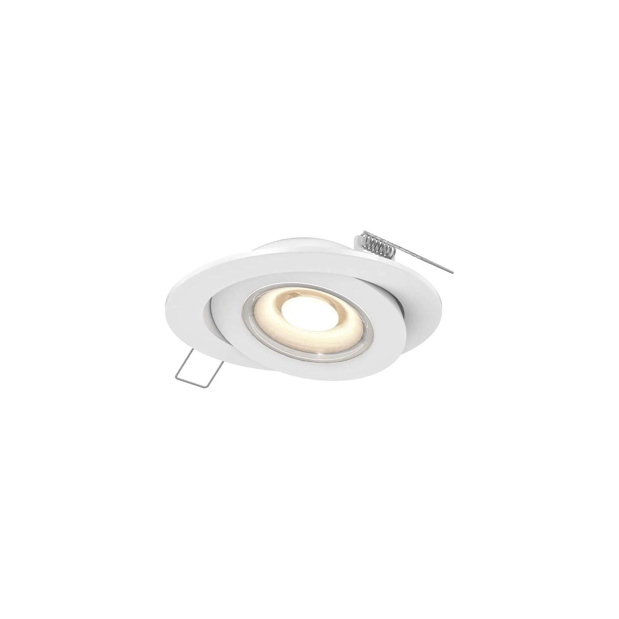 DALS Lighting - FGM 4" Multi CCT Flat LED Recessed Gimbal 120-277V - FGM4-CC-V-WH - Canada Light Shop