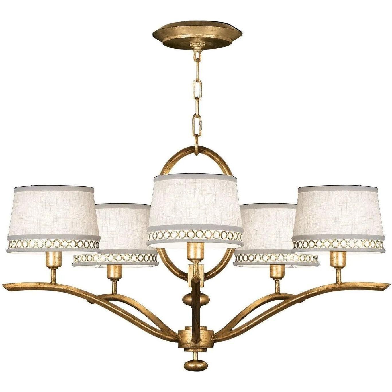 Fine Art Handcrafted Lighting - Allegretto 29-Inch Five Light Chandelier - 785440-2ST - Canada Light Shop