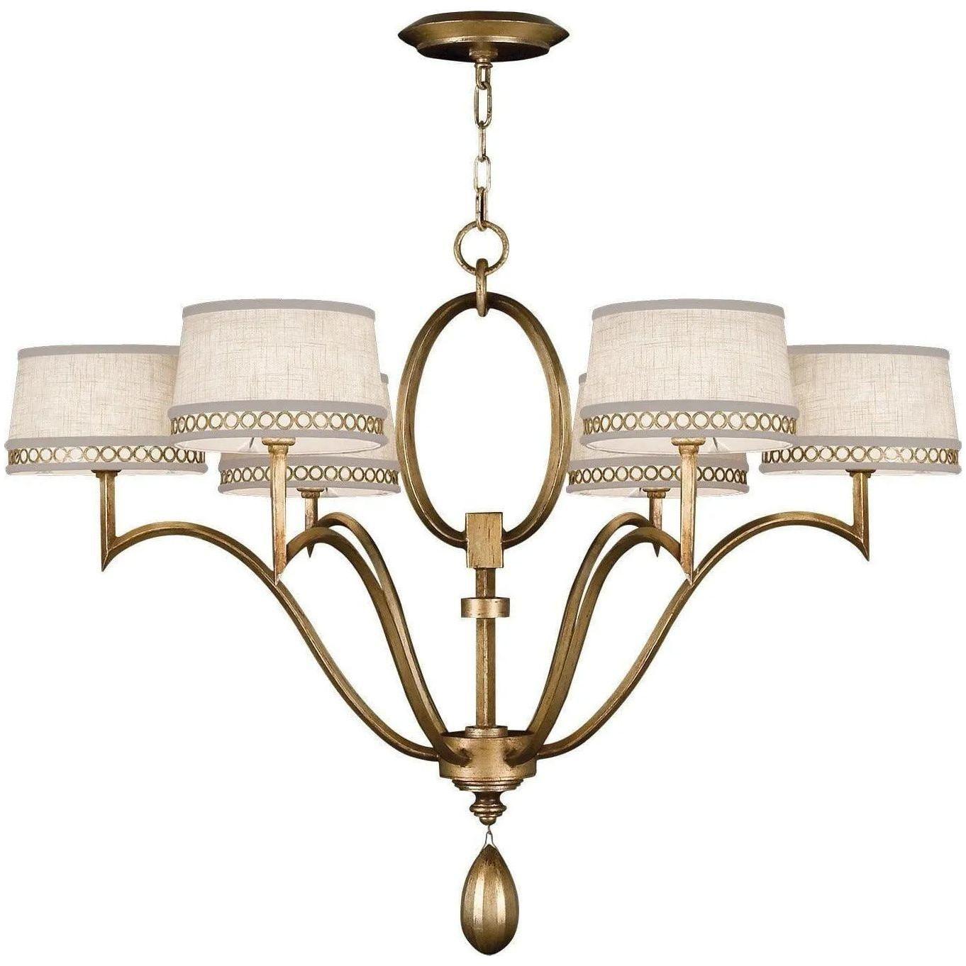 Fine Art Handcrafted Lighting - Allegretto 39-Inch Six Light Chandelier - 785840-2ST - Canada Light Shop
