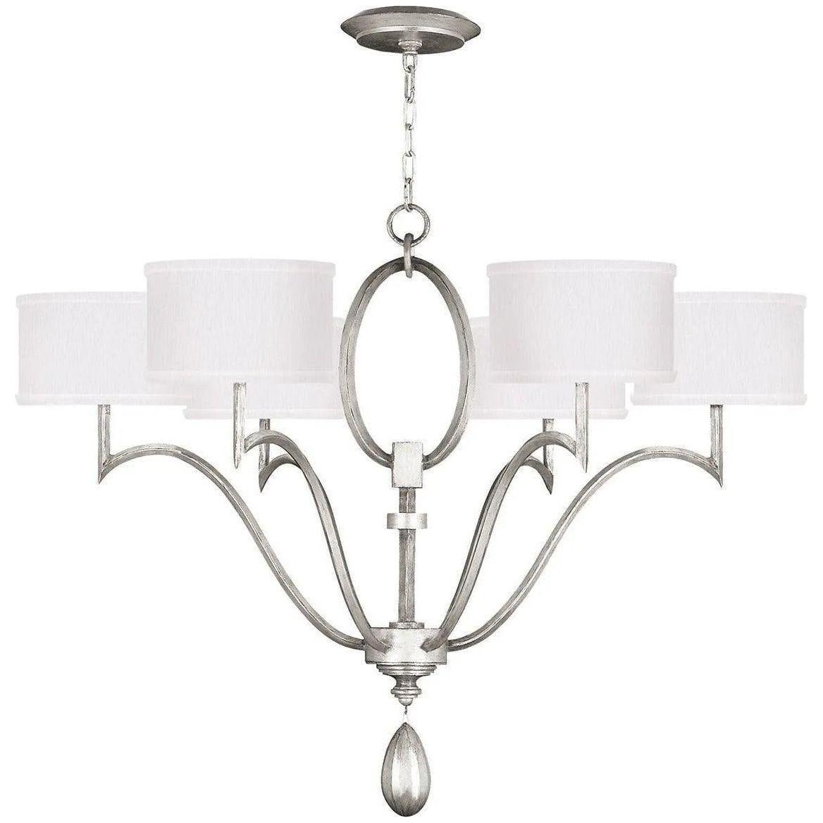 Fine Art Handcrafted Lighting - Allegretto 39-Inch Six Light Chandelier - 785840-SF41 - Canada Light Shop