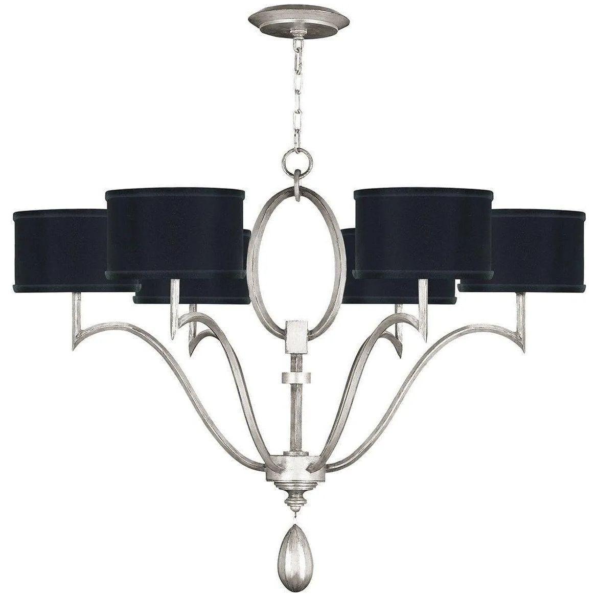 Fine Art Handcrafted Lighting - Allegretto 39-Inch Six Light Chandelier - 785840-SF42 - Canada Light Shop