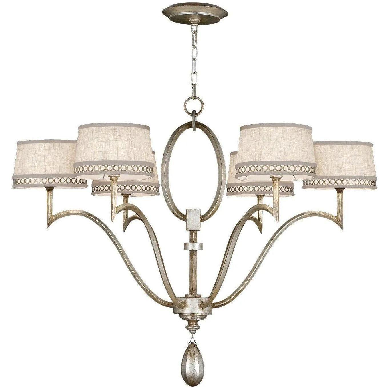 Fine Art Handcrafted Lighting - Allegretto 39-Inch Six Light Chandelier - 785840ST - Canada Light Shop