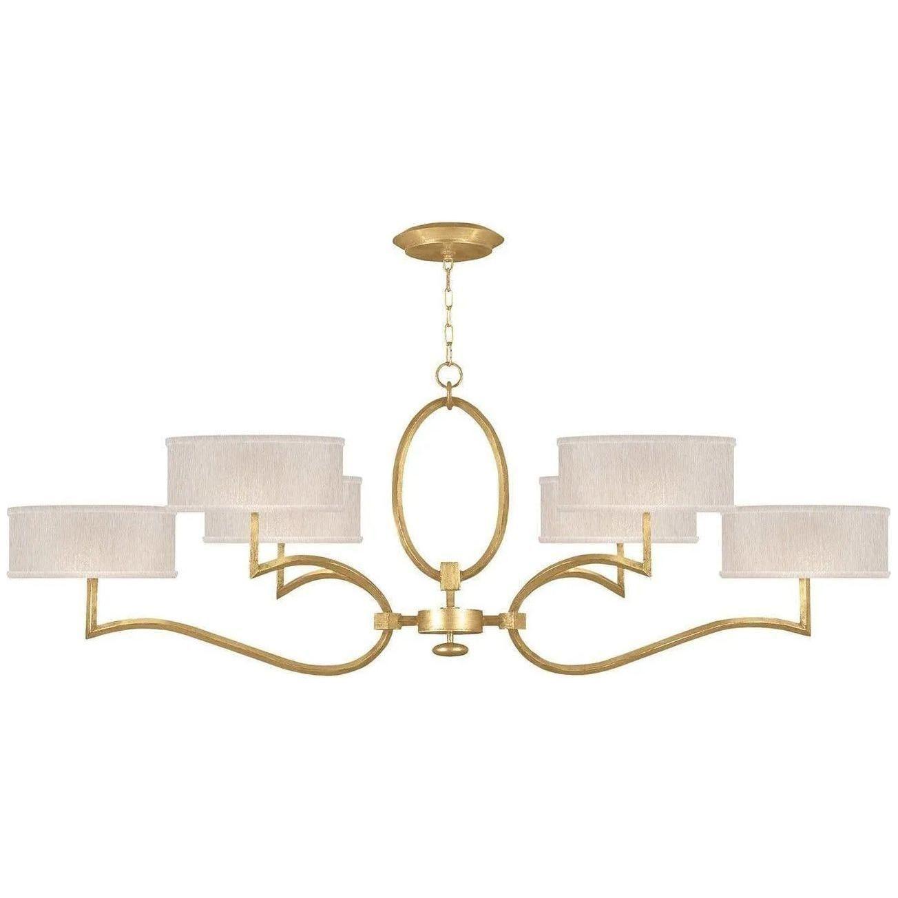 Fine Art Handcrafted Lighting - Allegretto 63-Inch Six Light Chandelier - 780040-SF33 - Canada Light Shop