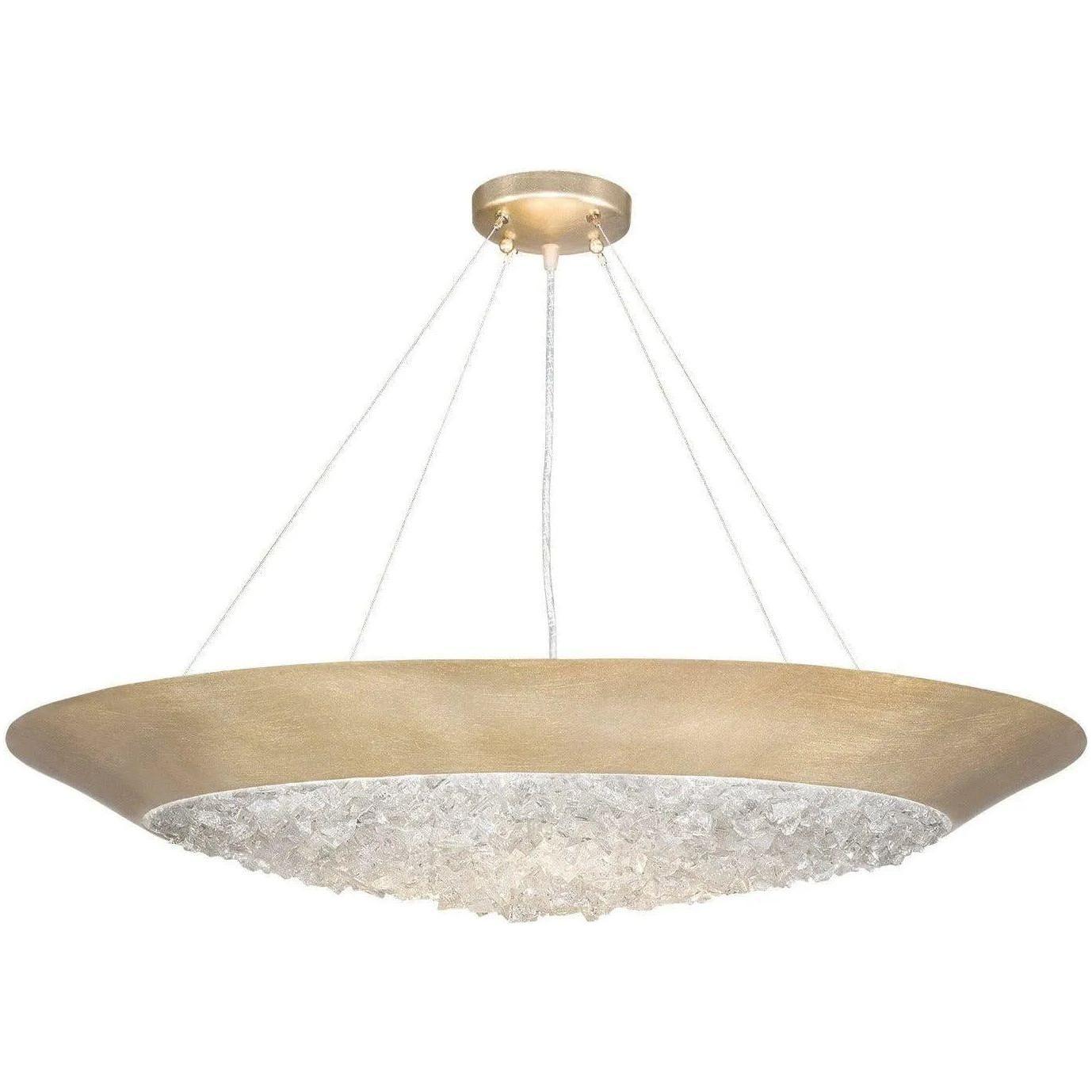 Fine Art Handcrafted Lighting - Arctic Halo 32-Inch Three Light Pendant - 876440-1ST - Canada Light Shop