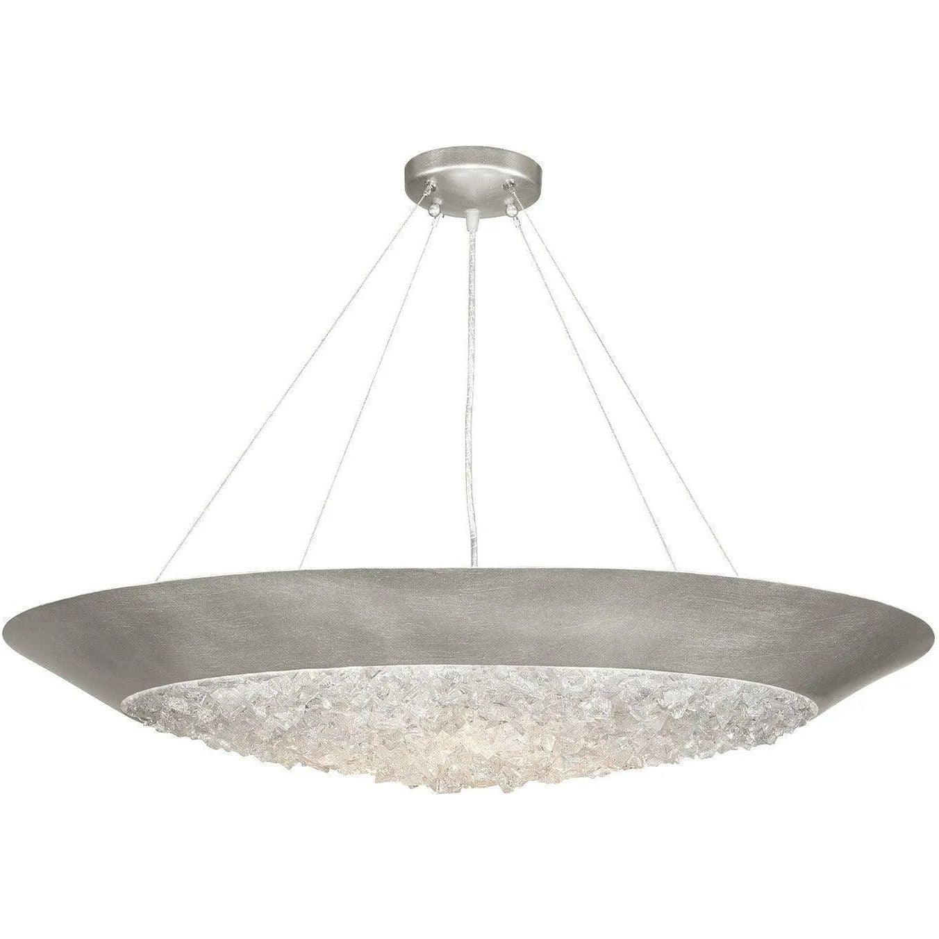 Fine Art Handcrafted Lighting - Arctic Halo 32-Inch Three Light Pendant - 876440ST - Canada Light Shop
