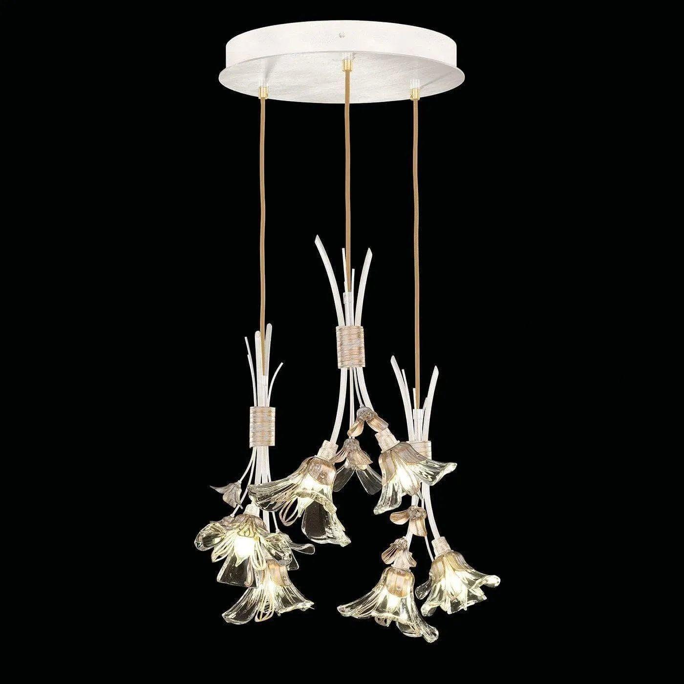 Fine Art Handcrafted Lighting - Azu 22-Inch Six Light Pendant - 916540-3ST - Canada Light Shop
